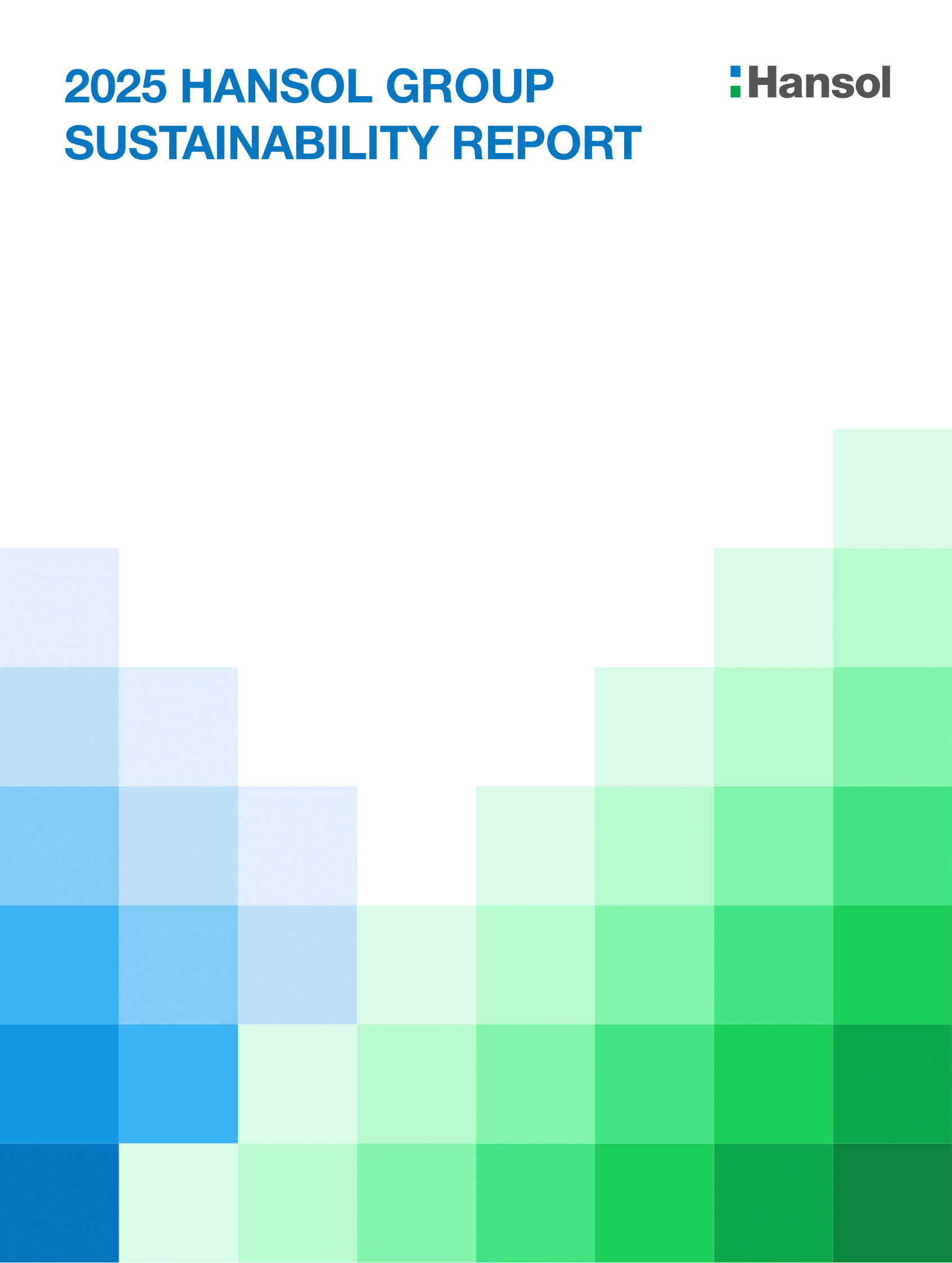 2025 Hansol Group Sustainability report cover